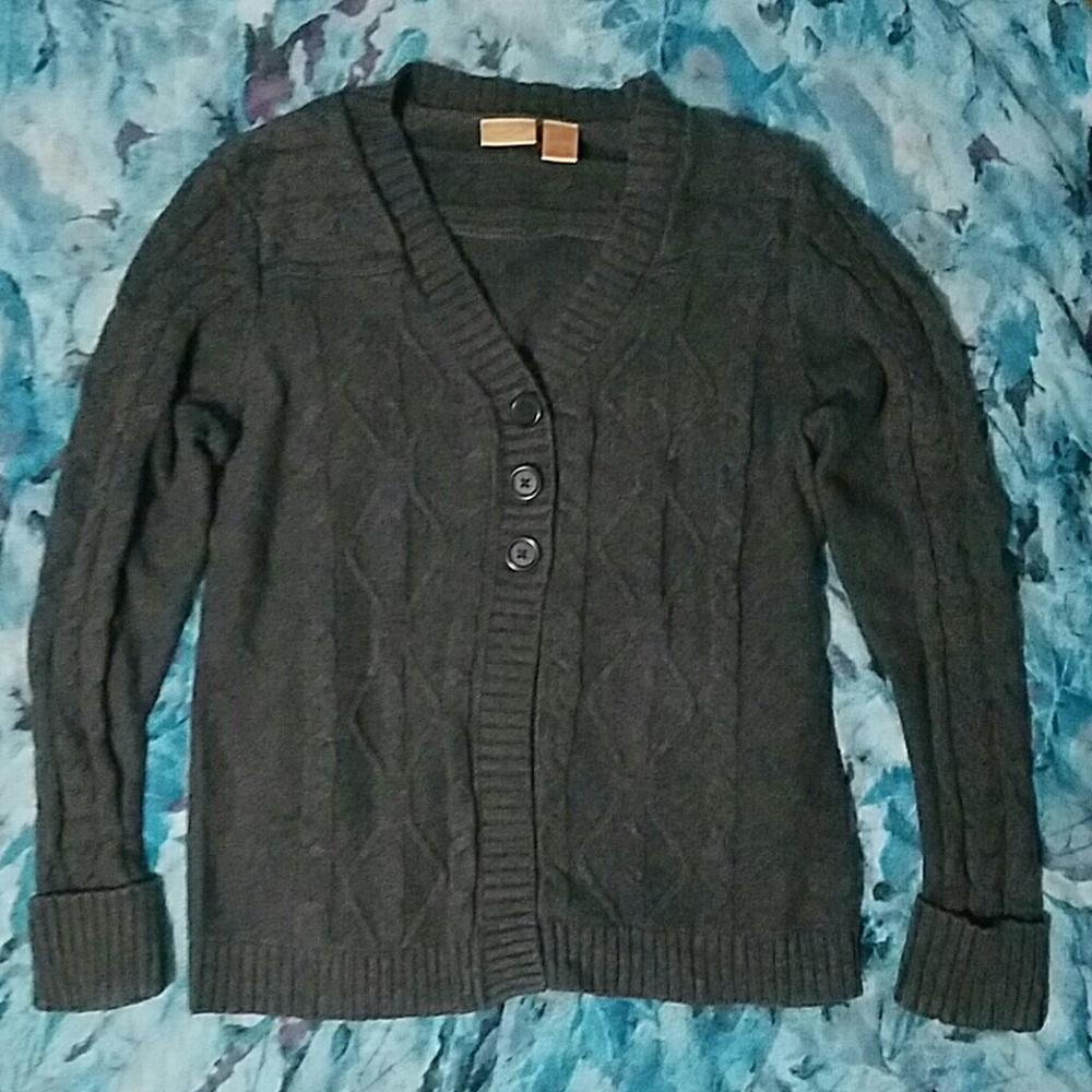 Charcoal Gray North Crest Cardigan